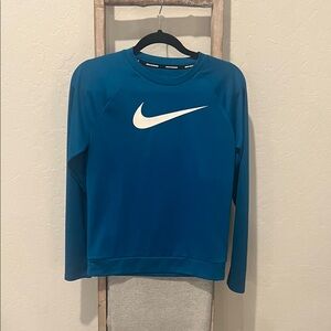 Nike Teal Crewneck with White Swoosh